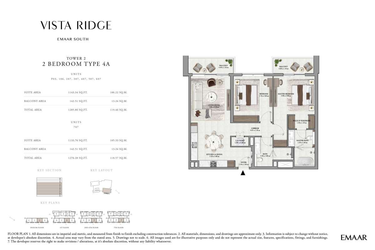 Podium Floor To 7th Floor (Type 4A, Unit P03-707) - Vista Ridge 2